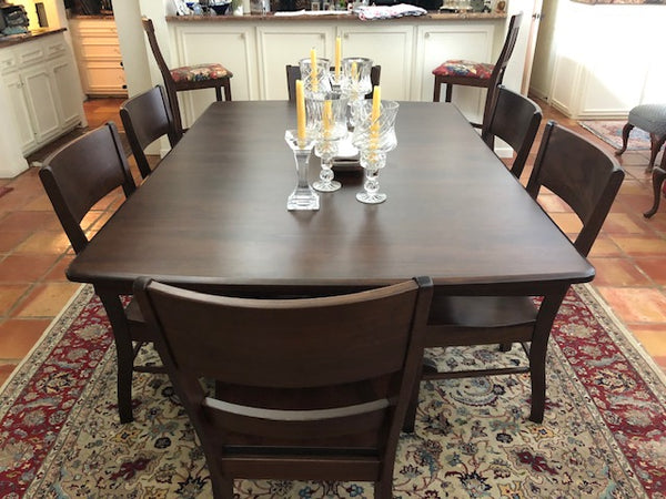 Crate and barrel on sale cabria dining table