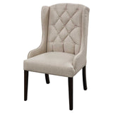 Bradshaw Tufted Upholstered Arm Chair in Fabric without Nail Heads