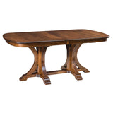 Granite Double Pedestal Table | Full Photo | Home and Timber