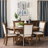 Granite Single Pedestal Table | Room Setting Photo | Home and Timber