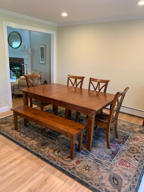 The table, bench  and chairs are beautiful!!!! - Ethan Leg Table