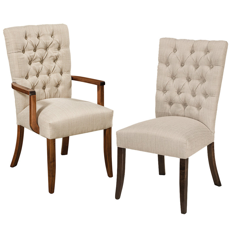 Alana Tufted Arm and Side Chair by Home and Timber