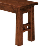 Bridgeport Dining Bench Leg Detail by Home and Timber