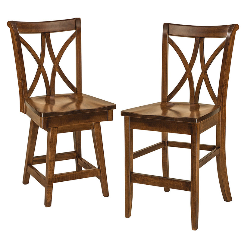 Callahan Solid Wood Bar Chairs by Home and Timber