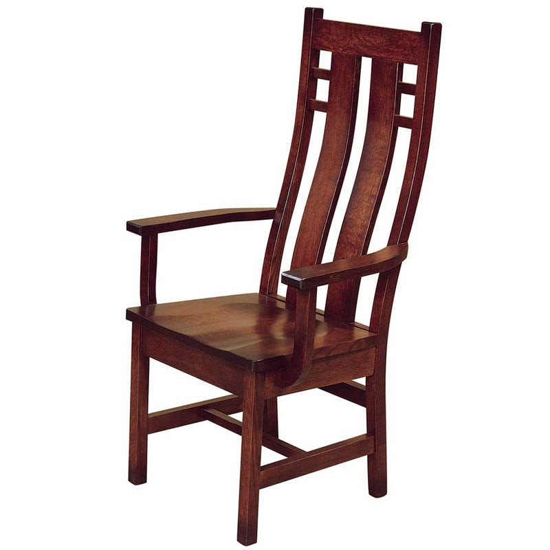 Cascade Arm Dining Chair in Quarter Sawn White Oak