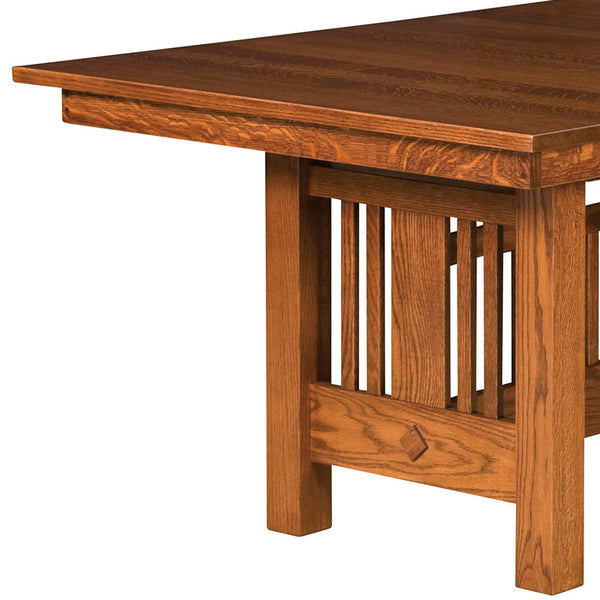 Kingsbury Mission Trestle Extension Table | Home and Timber