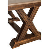 Knoxville Trestle Table by Home and Timber | Grooved X Trestle Base