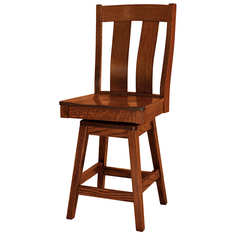 Laurie Swivel Bar Chair by Home and Timber