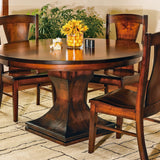 Westin Single Pedestal Dining Table With the Westin Dining Chair