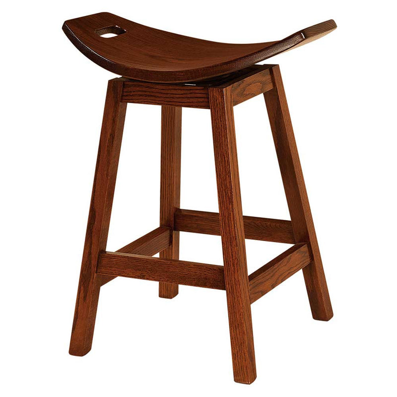 Wilford Swivel or Stationary Bar Stool by Home and Timber